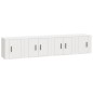 vidaXL 4-tlg. TV-Schrank-Set Weiß Holzwerkstoff vidaXL 4-tlg. TV-Schrank-Set Weiß Holzwerkstoff