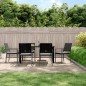 vidaXL 7-tlg. Garten-Essgruppe mit Kissen Poly Rattan und Stahl vidaXL 7-tlg. Garten-Essgruppe mit Kissen Poly Rattan und Stahl