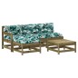 vidaXL 5-tlg. Garten-Lounge-Set mit Kissen Imprägniertes Kiefernholz vidaXL 5-tlg. Garten-Lounge-Set mit Kissen Imprägniertes Kiefernholz