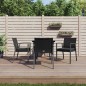 vidaXL 5-tlg. Garten-Essgruppe mit Kissen Poly Rattan und Stahl vidaXL 5-tlg. Garten-Essgruppe mit Kissen Poly Rattan und Stahl