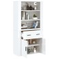 vidaXL Highboard Hochglanz-Weiß Holzwerkstoff vidaXL Highboard Hochglanz-Weiß Holzwerkstoff