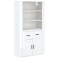 vidaXL Highboard Hochglanz-Weiß Holzwerkstoff vidaXL Highboard Hochglanz-Weiß Holzwerkstoff