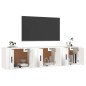 vidaXL TV-Wandschränke 3 Stk. Weiß 57x34,5x40 cm vidaXL TV-Wandschränke 3 Stk. Weiß 57x34,5x40 cm