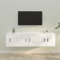 vidaXL 3-tlg. TV-Schrank-Set Hochglanz-Weiß Holzwerkstoff vidaXL 3-tlg. TV-Schrank-Set Hochglanz-Weiß Holzwerkstoff