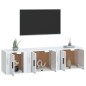 vidaXL 3-tlg. TV-Schrank-Set Hochglanz-Weiß Holzwerkstoff vidaXL 3-tlg. TV-Schrank-Set Hochglanz-Weiß Holzwerkstoff