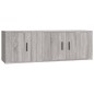 vidaXL 2-tlg. TV-Schrank-Set Grau Sonoma Holzwerkstoff vidaXL 2-tlg. TV-Schrank-Set Grau Sonoma Holzwerkstoff