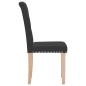 Esszimmerstühle 4 Stk. Schwarz Stoff Esszimmerstühle 4 Stk. Schwarz Stoff
