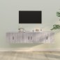 vidaXL 3-tlg. TV-Schrank-Set Grau Sonoma Holzwerkstoff vidaXL 3-tlg. TV-Schrank-Set Grau Sonoma Holzwerkstoff