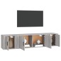 vidaXL 3-tlg. TV-Schrank-Set Grau Sonoma Holzwerkstoff vidaXL 3-tlg. TV-Schrank-Set Grau Sonoma Holzwerkstoff
