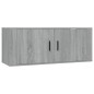 vidaXL 3-tlg. TV-Schrank-Set Grau Sonoma Holzwerkstoff vidaXL 3-tlg. TV-Schrank-Set Grau Sonoma Holzwerkstoff