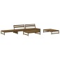 vidaXL 5-tlg. Garten-Lounge-Set mit Kissen Honigbraun Massivholz vidaXL 5-tlg. Garten-Lounge-Set mit Kissen Honigbraun Massivholz