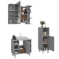 vidaXL 3-tlg. Badmöbel-Set Grau Sonoma Holzwerkstoff vidaXL 3-tlg. Badmöbel-Set Grau Sonoma Holzwerkstoff