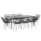 vidaXL 9-tlg. Garten-Essgruppe Schwarz Poly Rattan vidaXL 9-tlg. Garten-Essgruppe Schwarz Poly Rattan