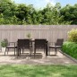 vidaXL 7-tlg. Garten-Essgruppe mit Kissen Poly Rattan und Stahl vidaXL 7-tlg. Garten-Essgruppe mit Kissen Poly Rattan und Stahl