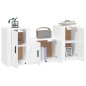vidaXL 3-tlg. TV-Schrank-Set Hochglanz-Weiß Holzwerkstoff vidaXL 3-tlg. TV-Schrank-Set Hochglanz-Weiß Holzwerkstoff