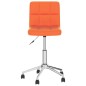 Drehbare Esszimmerstühle 2 Stk. Orange Kunstleder Drehbare Esszimmerstühle 2 Stk. Orange Kunstleder