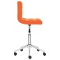 Drehbare Esszimmerstühle 2 Stk. Orange Kunstleder Drehbare Esszimmerstühle 2 Stk. Orange Kunstleder