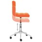 Drehbare Esszimmerstühle 2 Stk. Orange Kunstleder Drehbare Esszimmerstühle 2 Stk. Orange Kunstleder