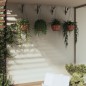 vidaXL Blumenampeln mit Halterungen und Einlagen 4 Stk. Schwarz Stahl vidaXL Blumenampeln mit Halterungen und Einlagen 4 Stk. Schwarz Stahl