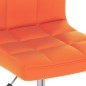 Drehbare Esszimmerstühle 2 Stk. Orange Kunstleder Drehbare Esszimmerstühle 2 Stk. Orange Kunstleder