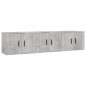 vidaXL TV-Wandschränke 3 Stk. Betongrau 57x34,5x40 cm vidaXL TV-Wandschränke 3 Stk. Betongrau 57x34,5x40 cm
