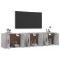 vidaXL TV-Wandschränke 3 Stk. Betongrau 57x34,5x40 cm vidaXL TV-Wandschränke 3 Stk. Betongrau 57x34,5x40 cm