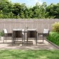 vidaXL 7-tlg. Garten-Essgruppe mit Kissen Poly Rattan und Stahl vidaXL 7-tlg. Garten-Essgruppe mit Kissen Poly Rattan und Stahl