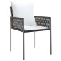 vidaXL 7-tlg. Garten-Essgruppe mit Kissen Poly Rattan und Stahl vidaXL 7-tlg. Garten-Essgruppe mit Kissen Poly Rattan und Stahl