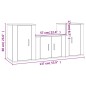 vidaXL 3-tlg. TV-Schrank-Set Hochglanz-Weiß Holzwerkstoff vidaXL 3-tlg. TV-Schrank-Set Hochglanz-Weiß Holzwerkstoff