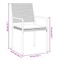vidaXL 7-tlg. Garten-Essgruppe mit Kissen Poly Rattan und Stahl vidaXL 7-tlg. Garten-Essgruppe mit Kissen Poly Rattan und Stahl