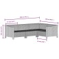 vidaXL 8-tlg. Garten-Lounge-Set mit Kissen Grau Poly Rattan vidaXL 8-tlg. Garten-Lounge-Set mit Kissen Grau Poly Rattan