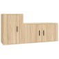 vidaXL 2-tlg. TV-Schrank-Set Sonoma-Eiche Holzwerkstoff vidaXL 2-tlg. TV-Schrank-Set Sonoma-Eiche Holzwerkstoff