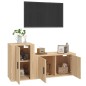 vidaXL 2-tlg. TV-Schrank-Set Sonoma-Eiche Holzwerkstoff vidaXL 2-tlg. TV-Schrank-Set Sonoma-Eiche Holzwerkstoff