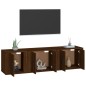 vidaXL 3-tlg. TV-Schrank-Set Braun Eichen-Optik Holzwerkstoff vidaXL 3-tlg. TV-Schrank-Set Braun Eichen-Optik Holzwerkstoff