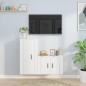 vidaXL 2-tlg. TV-Schrank-Set Weiß Holzwerkstoff vidaXL 2-tlg. TV-Schrank-Set Weiß Holzwerkstoff