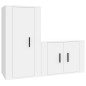 vidaXL 2-tlg. TV-Schrank-Set Weiß Holzwerkstoff vidaXL 2-tlg. TV-Schrank-Set Weiß Holzwerkstoff