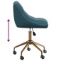 Esszimmerstühle 2 Stk. Drehbar Blau Samt Esszimmerstühle 2 Stk. Drehbar Blau Samt