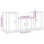 vidaXL 3-tlg. TV-Schrank-Set Braun Eichen-Optik Holzwerkstoff vidaXL 3-tlg. TV-Schrank-Set Braun Eichen-Optik Holzwerkstoff