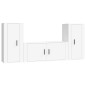 vidaXL 3-tlg. TV-Schrank-Set Weiß Holzwerkstoff vidaXL 3-tlg. TV-Schrank-Set Weiß Holzwerkstoff