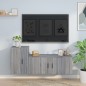 vidaXL 2-tlg. TV-Schrank-Set Grau Sonoma Holzwerkstoff vidaXL 2-tlg. TV-Schrank-Set Grau Sonoma Holzwerkstoff