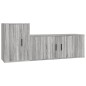 vidaXL 2-tlg. TV-Schrank-Set Grau Sonoma Holzwerkstoff vidaXL 2-tlg. TV-Schrank-Set Grau Sonoma Holzwerkstoff