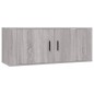 vidaXL 2-tlg. TV-Schrank-Set Grau Sonoma Holzwerkstoff vidaXL 2-tlg. TV-Schrank-Set Grau Sonoma Holzwerkstoff