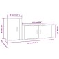 vidaXL 2-tlg. TV-Schrank-Set Grau Sonoma Holzwerkstoff vidaXL 2-tlg. TV-Schrank-Set Grau Sonoma Holzwerkstoff