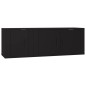 vidaXL 2-tlg. TV-Schrank-Set Schwarz Holzwerkstoff vidaXL 2-tlg. TV-Schrank-Set Schwarz Holzwerkstoff