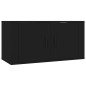 vidaXL 2-tlg. TV-Schrank-Set Schwarz Holzwerkstoff vidaXL 2-tlg. TV-Schrank-Set Schwarz Holzwerkstoff