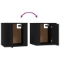vidaXL 2-tlg. TV-Schrank-Set Schwarz Holzwerkstoff vidaXL 2-tlg. TV-Schrank-Set Schwarz Holzwerkstoff