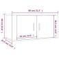 vidaXL 2-tlg. TV-Schrank-Set Schwarz Holzwerkstoff vidaXL 2-tlg. TV-Schrank-Set Schwarz Holzwerkstoff