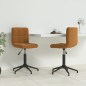 Esszimmerstühle 2 Stk. Drehbar Braun Samt Esszimmerstühle 2 Stk. Drehbar Braun Samt