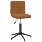 Esszimmerstühle 2 Stk. Drehbar Braun Samt Esszimmerstühle 2 Stk. Drehbar Braun Samt