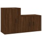 vidaXL 2-tlg. TV-Schrank-Set Braun Eichen-Optik Holzwerkstoff vidaXL 2-tlg. TV-Schrank-Set Braun Eichen-Optik Holzwerkstoff